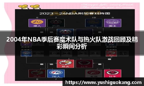 2004年NBA季后赛魔术队与热火队激战回顾及精彩瞬间分析